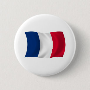 Macaron Rond 5 Cm Bouton du drapeau de la France