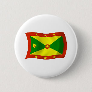 Macaron Rond 5 Cm Bouton du drapeau de la Grenade