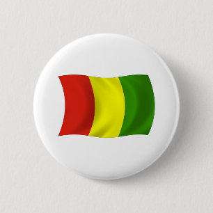 Macaron Rond 5 Cm Bouton du drapeau de la Guinée
