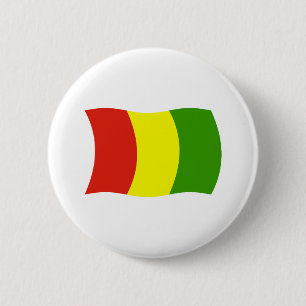 Macaron Rond 5 Cm Bouton du drapeau de la Guinée