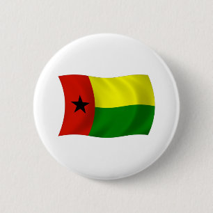 Macaron Rond 5 Cm Bouton du drapeau de la Guinée-Bissau