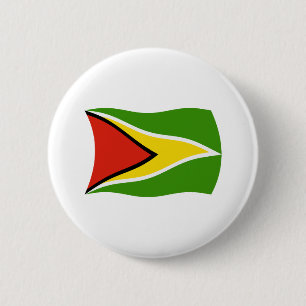 Macaron Rond 5 Cm Bouton du drapeau de la Guyane