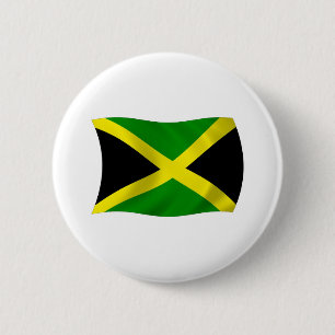 Macaron Rond 5 Cm Bouton du drapeau de la Jamaïque