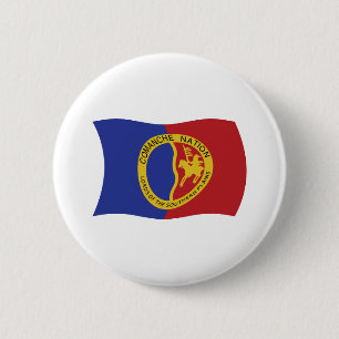 Macaron Rond 5 Cm Bouton du drapeau de la Nation Comanche