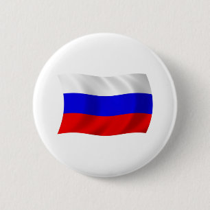 Macaron Rond 5 Cm Bouton du drapeau de la Russie