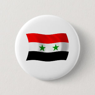 Macaron Rond 5 Cm Bouton du drapeau de la Syrie