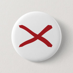 Macaron Rond 5 Cm Bouton du drapeau de l'Alabama