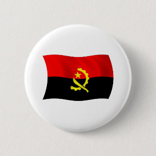 Macaron Rond 5 Cm Bouton du drapeau de l'Angola