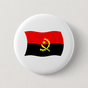 Macaron Rond 5 Cm Bouton du drapeau de l'Angola
