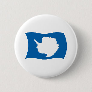 Macaron Rond 5 Cm Bouton du drapeau de l'Antarctique