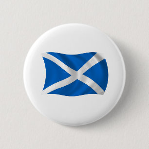Macaron Rond 5 Cm Bouton du drapeau de l'Écosse