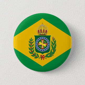 Macaron Rond 5 Cm Bouton du drapeau de l'Empire du Brésil
