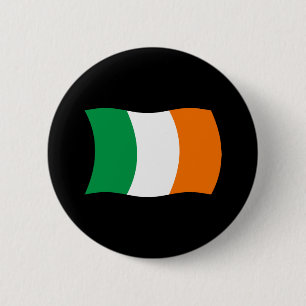 Macaron Rond 5 Cm Bouton du drapeau de l'Irlande