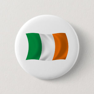Macaron Rond 5 Cm Bouton du drapeau de l'Irlande