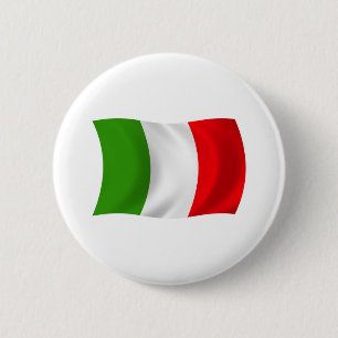 Macaron Rond 5 Cm Bouton du drapeau de l'Italie