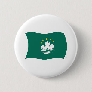 Macaron Rond 5 Cm Bouton du drapeau de Macao