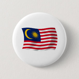 Macaron Rond 5 Cm Bouton du drapeau de Malaisie