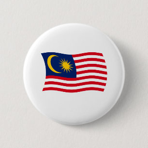 Macaron Rond 5 Cm Bouton du drapeau de Malaisie
