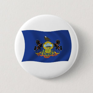 Macaron Rond 5 Cm Bouton du drapeau de Pennsylvanie