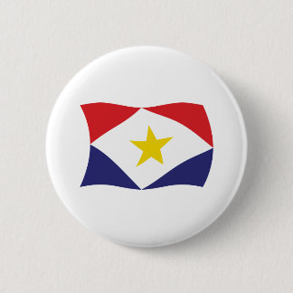 Macaron Rond 5 Cm Bouton du drapeau de Saba