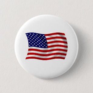 Macaron Rond 5 Cm Bouton du drapeau des États-Unis d'Amérique (ÉUA)