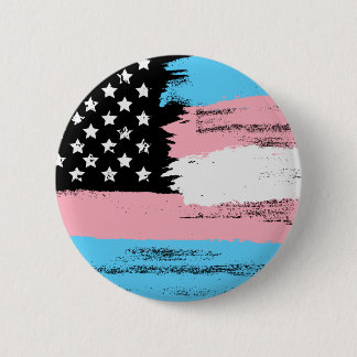 Macaron Rond 5 Cm Bouton du drapeau | des Etats-Unis de transsexuel
