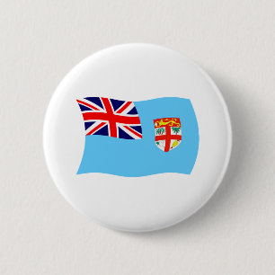 Macaron Rond 5 Cm Bouton du drapeau des Fidji