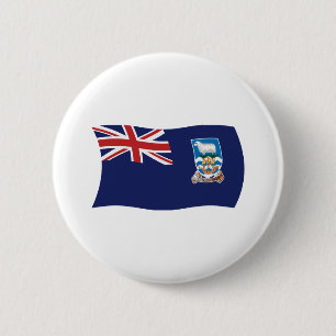Macaron Rond 5 Cm Bouton du drapeau des îles Malouines