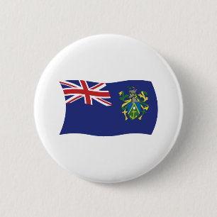 Macaron Rond 5 Cm Bouton du drapeau des îles Pitcairn