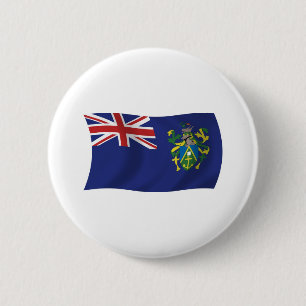 Macaron Rond 5 Cm Bouton du drapeau des îles Pitcairn