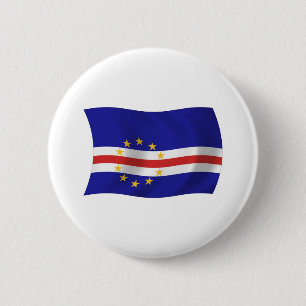 Macaron Rond 5 Cm Bouton du drapeau du Cap-Vert