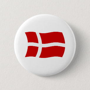 Macaron Rond 5 Cm Bouton du drapeau du Danemark