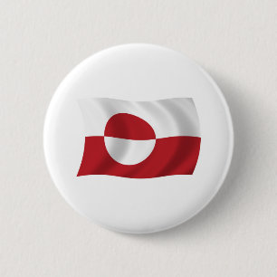 Macaron Rond 5 Cm Bouton du drapeau du Groenland