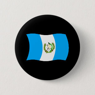Macaron Rond 5 Cm Bouton du drapeau du Guatemala