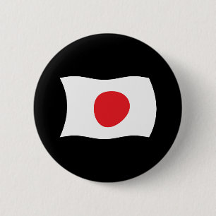 Macaron Rond 5 Cm Bouton du drapeau du Japon
