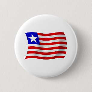 Macaron Rond 5 Cm Bouton du drapeau du Liberia