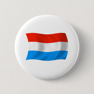 Macaron Rond 5 Cm Bouton du drapeau du Luxembourg