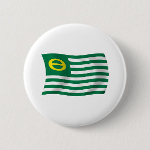 Macaron Rond 5 Cm Bouton du drapeau du mouvement écologique