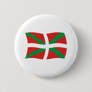 Macaron Rond 5 Cm Bouton du drapeau du peuple basque