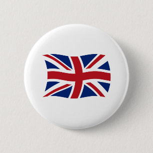 Macaron Rond 5 Cm Bouton du drapeau du Royaume-Uni