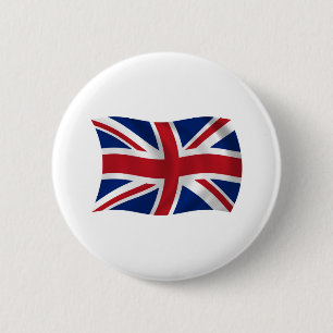 Macaron Rond 5 Cm Bouton du drapeau du Royaume-Uni