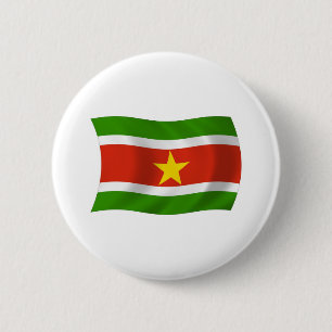 Macaron Rond 5 Cm Bouton du drapeau du Suriname