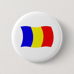 Macaron Rond 5 Cm Bouton du drapeau du Tchad
