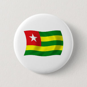 Macaron Rond 5 Cm Bouton du drapeau du Togo
