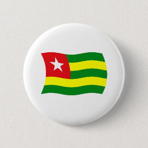 Macaron Rond 5 Cm Bouton du drapeau du Togo