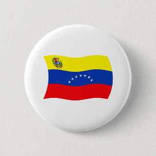 Macaron Rond 5 Cm Bouton du drapeau du Venezuela