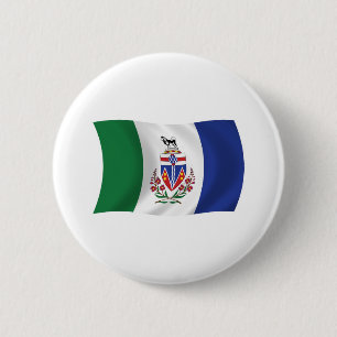 Macaron Rond 5 Cm Bouton du drapeau du Yukon