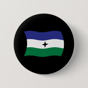 Macaron Rond 5 Cm Bouton du drapeau nationaliste Bubi