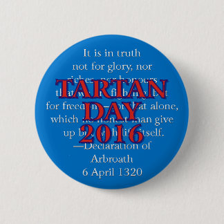 Macaron Rond 5 Cm Bouton du jour 2016 de tartan