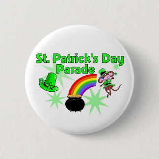 Macaron Rond 5 Cm Bouton du jour de St Patrick